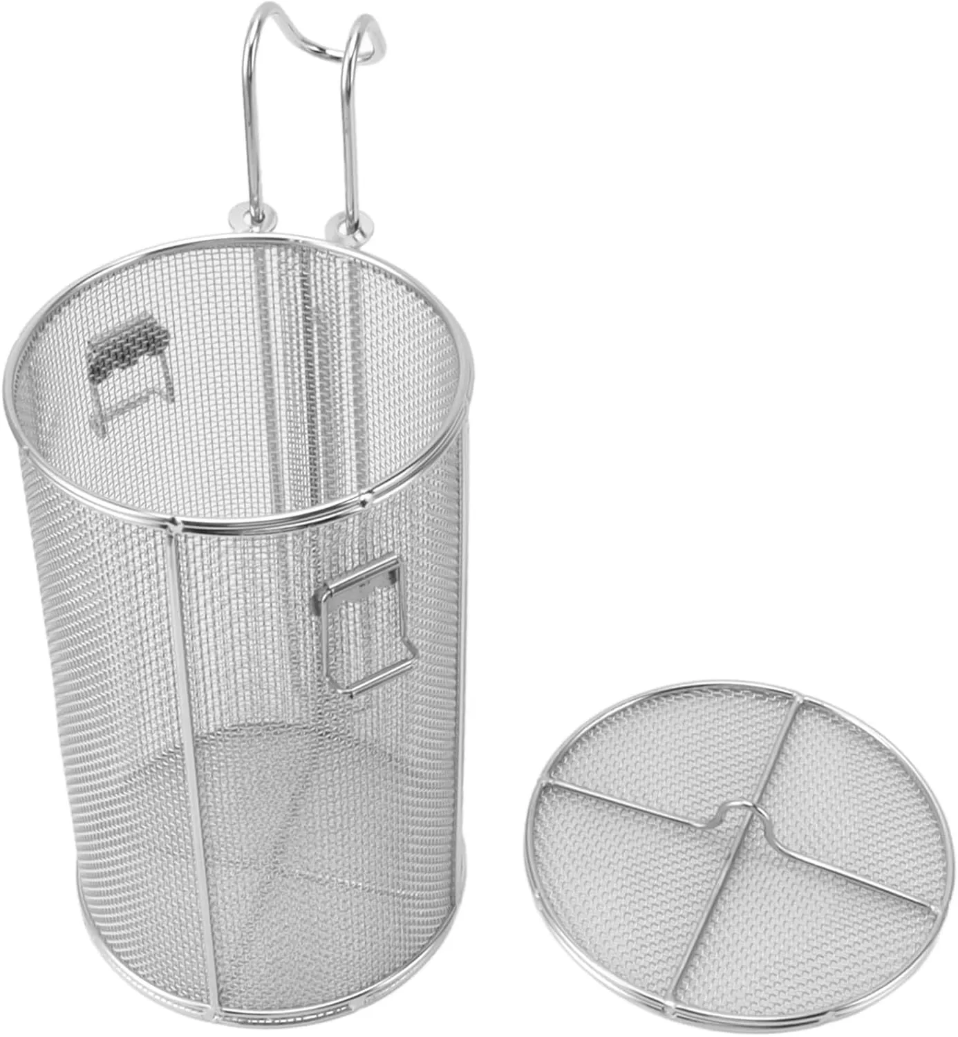 Stainless Steel Seasoning Strainer Collapsible Telescopic Handle Soup Seasonings Seperation Basket for Cooking Stainless Steel Seasoning Strainer