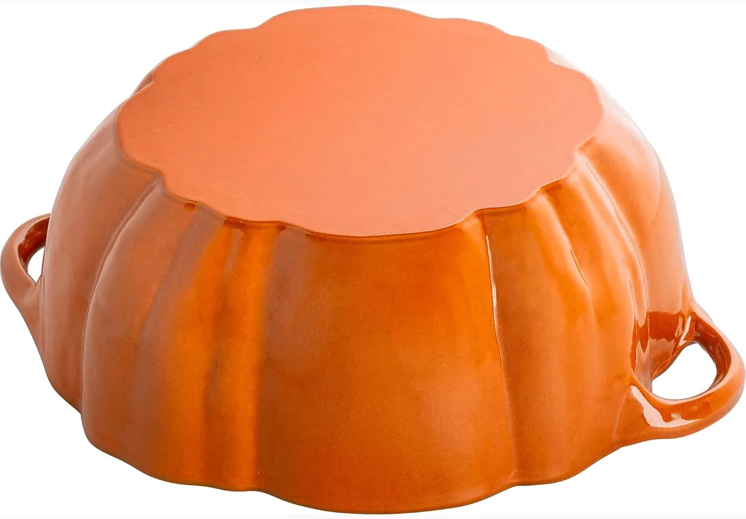 STAUB Cast Iron Dutch Oven 3.5-qt Pumpkin Cocotte with Stainless Steel Knob, Made in France, Serves 3-4, Burnt Orange