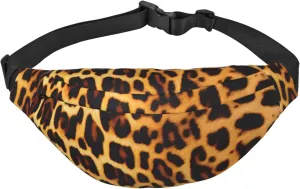 Stripes On Leopards Men'S And Women'S Waist Pack, Crossbody Bag With Adjustable Belt For Running, Traveling, Sports, Hiking