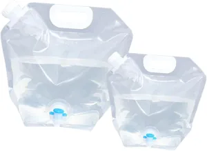 SUPVOX Outdoor Accessory 2 Pack Collapsible Water Tanks Camping Water Storage Bags Made of Pe Pa Pet for Hiking