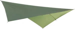 SUPVOX Outdoor Sunshade Tarp Rain Canopy for Camping Beach Picnic and Hiking UV Lightweight Portable Wear Resistant Mat Army Green