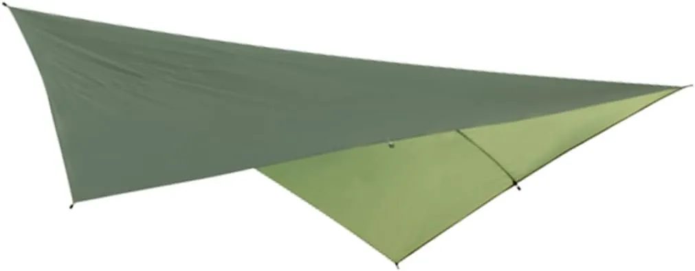 SUPVOX Outdoor Sunshade Tarp Rain Canopy for Camping Beach Picnic and Hiking UV Lightweight Portable Wear Resistant Mat Army Green