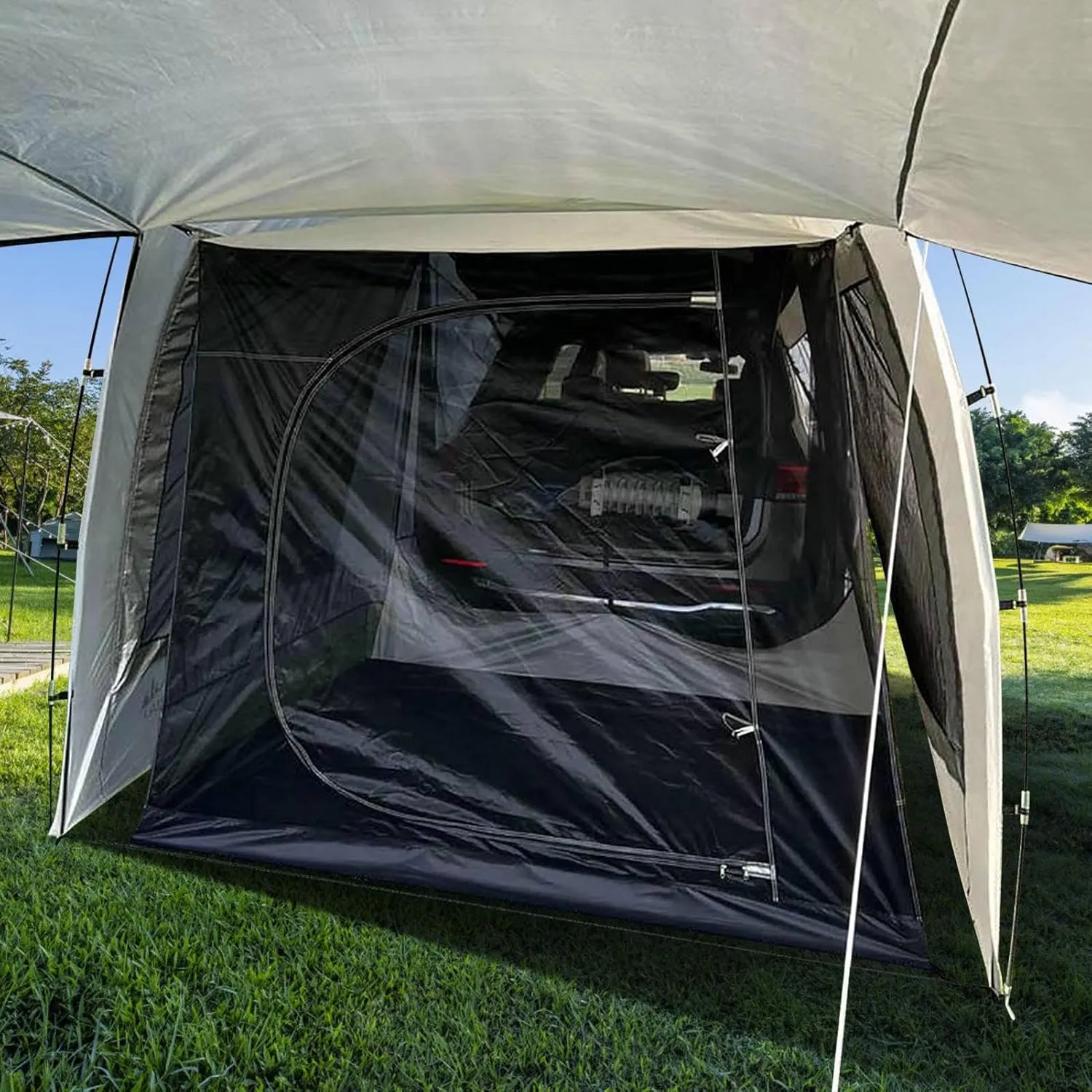 SUV Camping Tent | Oxford Camping Tent Tailgate Car Attachment,Foldable UV-Proof Car Rear Extension Tent Car Camping Road Trip Tent for Outdoor