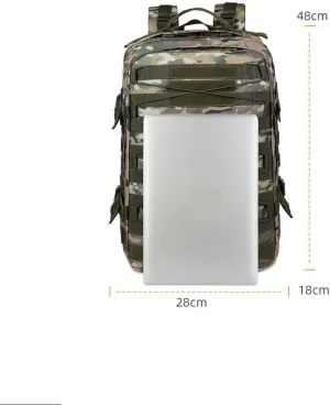 Tactical Backpack Military Molle Hiking 20-35L Assault tactics for mountaineering touring outdoor camouflage black camouflage