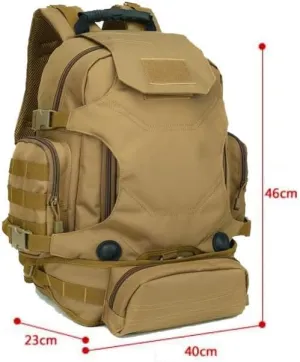 Tactical Backpack Military Molle Hiking 20-35L Outdoor camouflage pack tactical special operations bag black and green camouflage