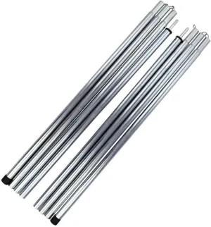 Telescopic Tarp Poles，Adjustable Tent Poles 2PCS Adjustable 2meter Tarp Poles Iron Thicken Stick Rack Rod Pole Outdoor Camping Ultralight Canopy Awning Tent Support Pole Tent Poles