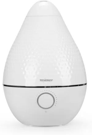 Tenergy Pluvi Ultrasonic Cool Mist Humidifier Advanced Mist Generator Essential Oil Diffuser Activated Carbon Air Filter, 360°Adjustable Mist Outlet, Auto-shut Off Easy to Clean, 2.5L Quiet Humidifier