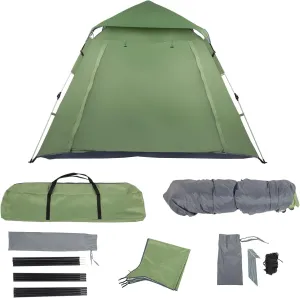 Tent for Camping, 4 Person Camping Tent,Easy Setup,Family Tent for Camping,Hiking & Traveling, 4 Person Beach Tent Sun Shelter Tent Sun Shade Canopy 240 x 240 x 150cm