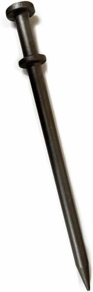 TentAndTable Double Head Metal Tent Stakes Heavy Duty Steel Ground Stake, Versatile Spikes to Anchor Commercial Inflatables, Event Party Tents, and Outdoor Camping Shelters, 1 x 20 Inch, 4 Pack