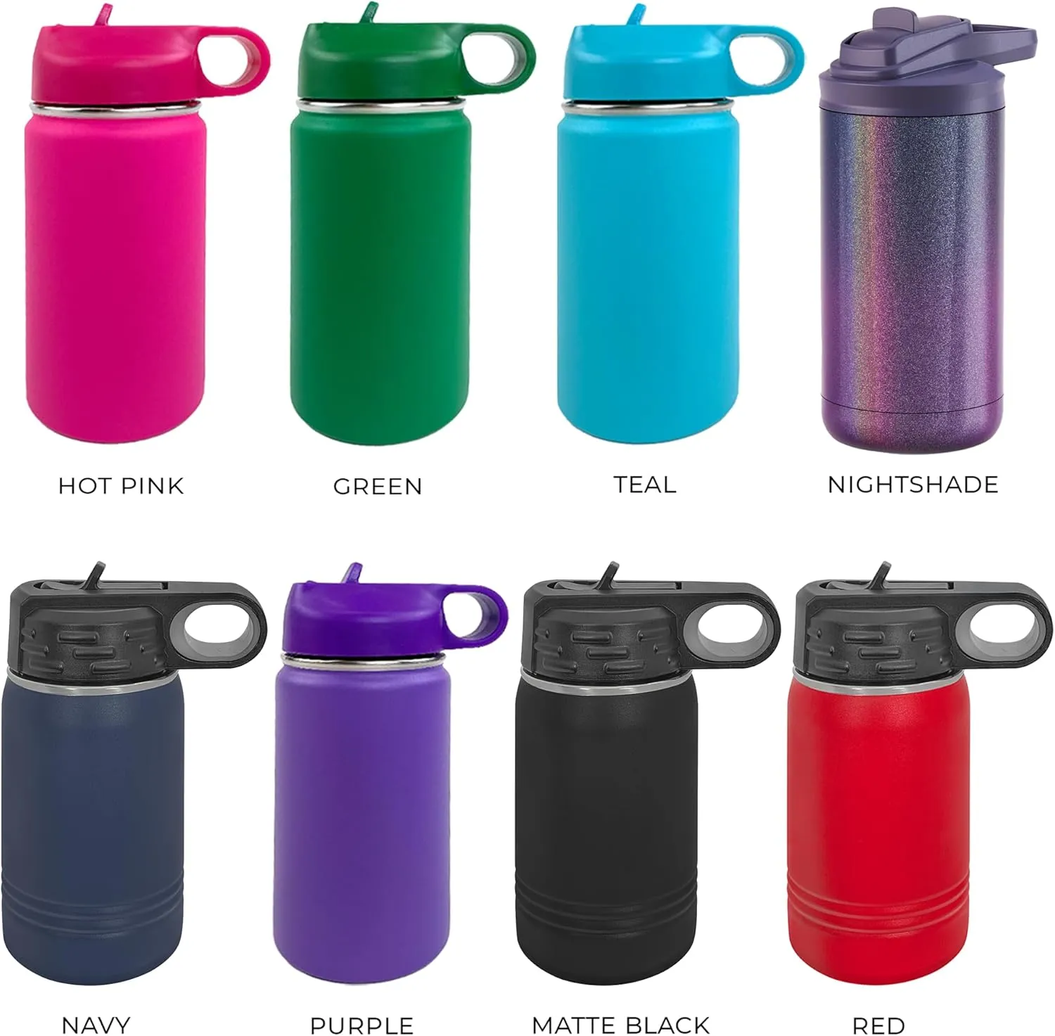 The Crafty Engineer Big Sister Big Brother Kids Water Bottle, Engraved Design with Flip Top Lid (Teal)