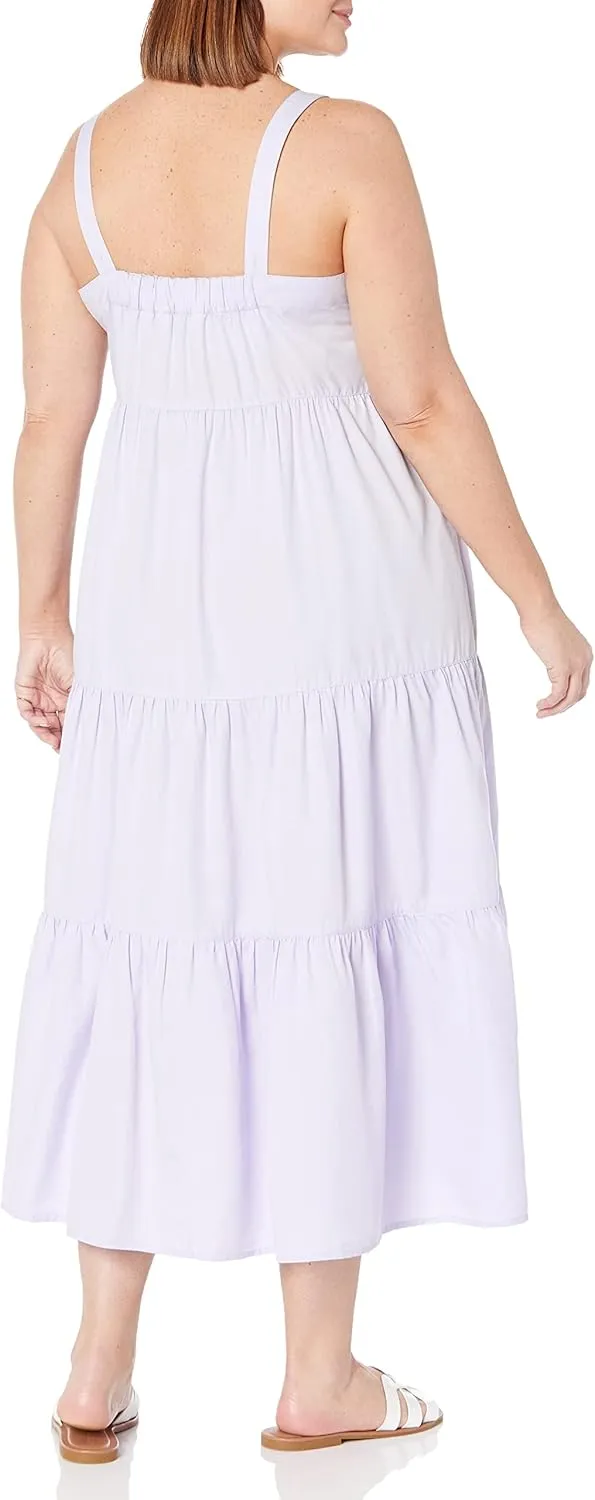 The Drop Women's Britt Tiered Maxi Tent Dress