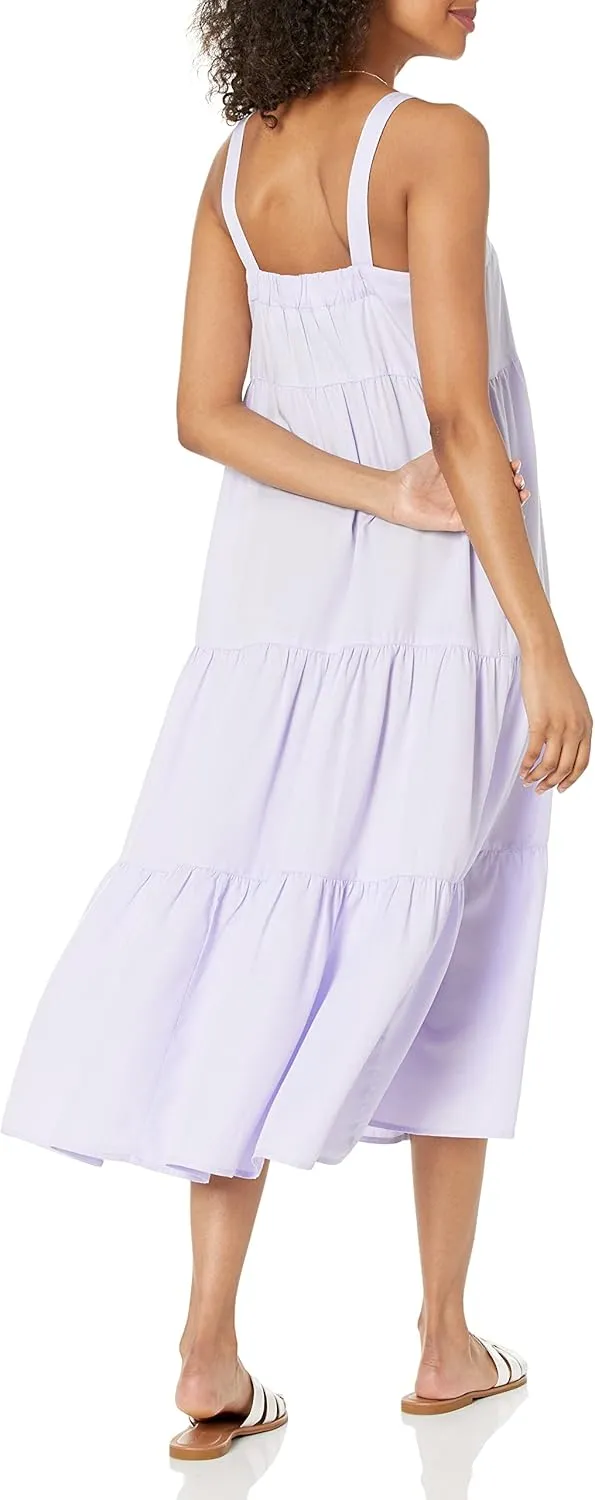 The Drop Women's Britt Tiered Maxi Tent Dress