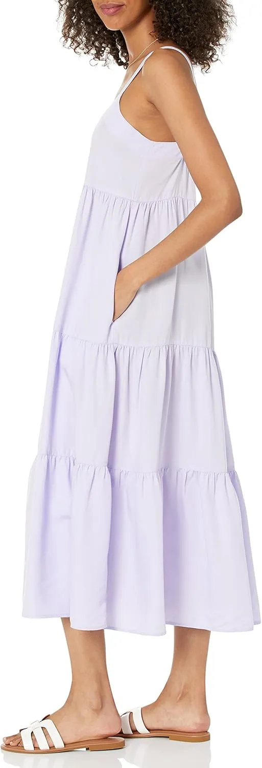 The Drop Women's Britt Tiered Maxi Tent Dress
