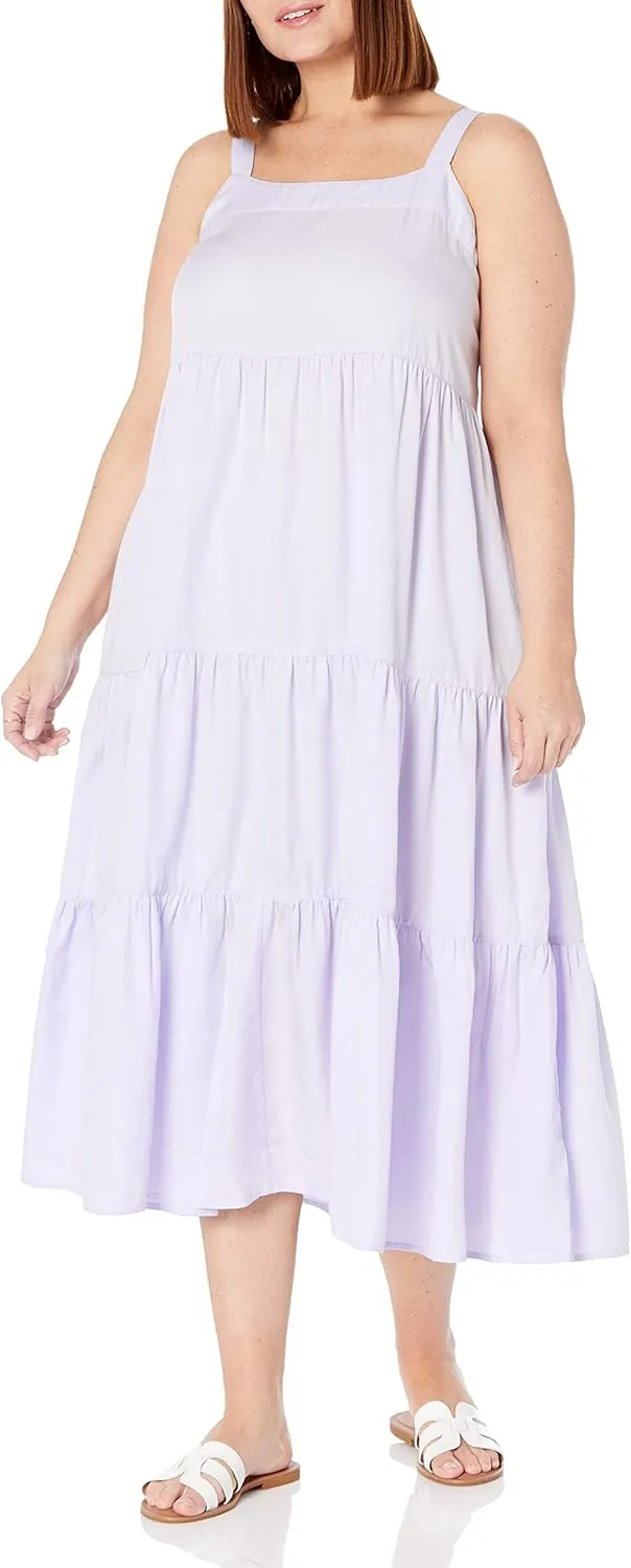 The Drop Women's Britt Tiered Maxi Tent Dress