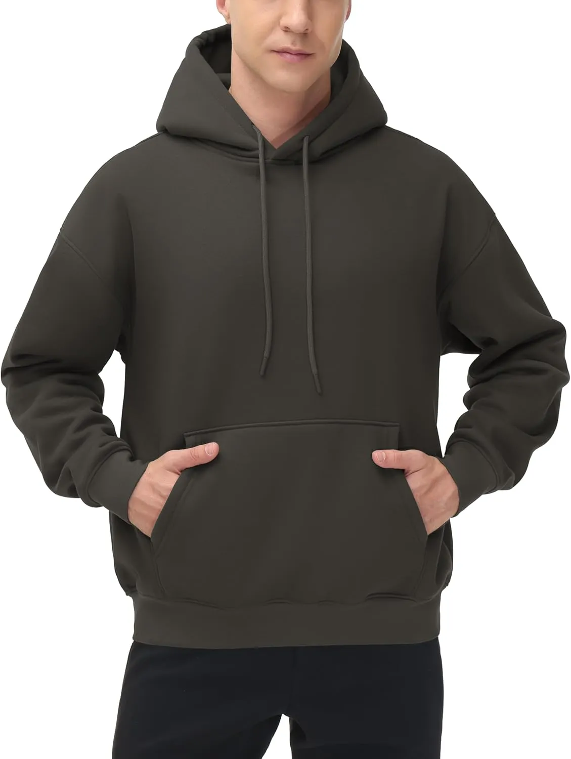 THE GYM PEOPLE Men's Loose Fit Pullover Hoodie Soft Lightweight Hooded Sweatshirt with Pockets