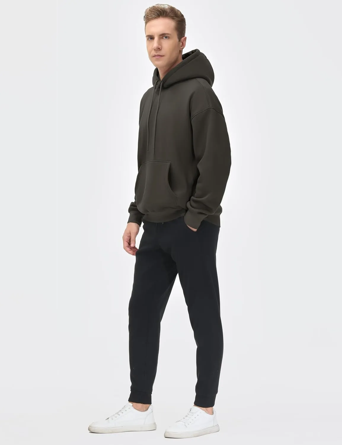 THE GYM PEOPLE Men's Loose Fit Pullover Hoodie Soft Lightweight Hooded Sweatshirt with Pockets