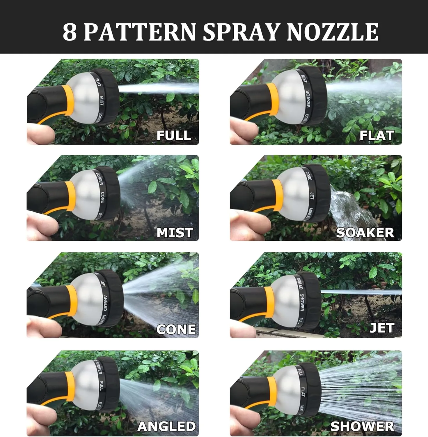 TheFitLife Flexible Metal Garden Hose - Upgrade Leak and Fray Resistant Design, Stainless Steel Water Hose with Solid Fittings and Sprayer Nozzle, Lightweight Kink Free Durable Easy Storage (25 FT)