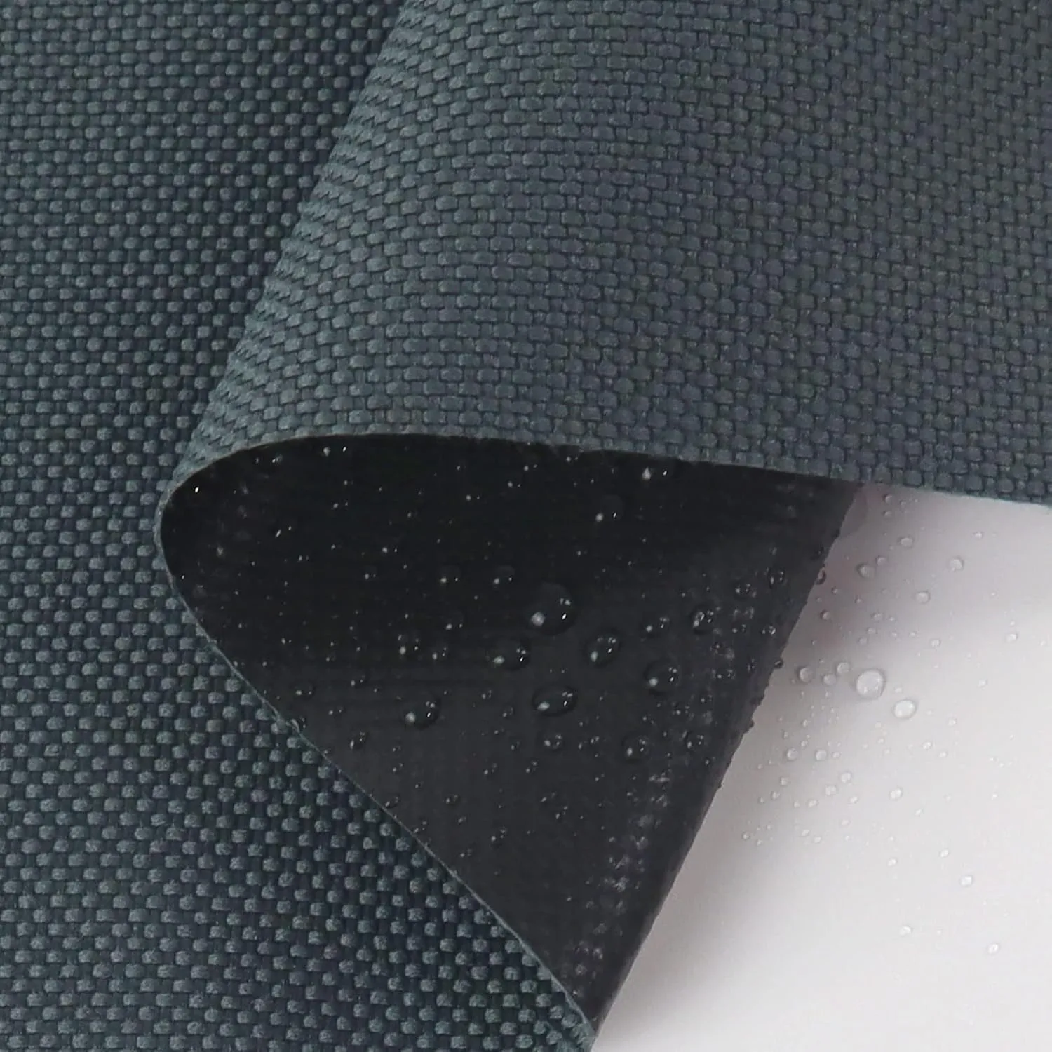 Thickened Waterproof Canvas Fabric for Outdoor/Indoor Project,Heavy Duty 1800 Denier Canvas Cordura Fabric Apply to Home Decor,Sunbrella,Awning, Marine,DIY,Craft,60" Wide,Sold by The Yard (Gray)