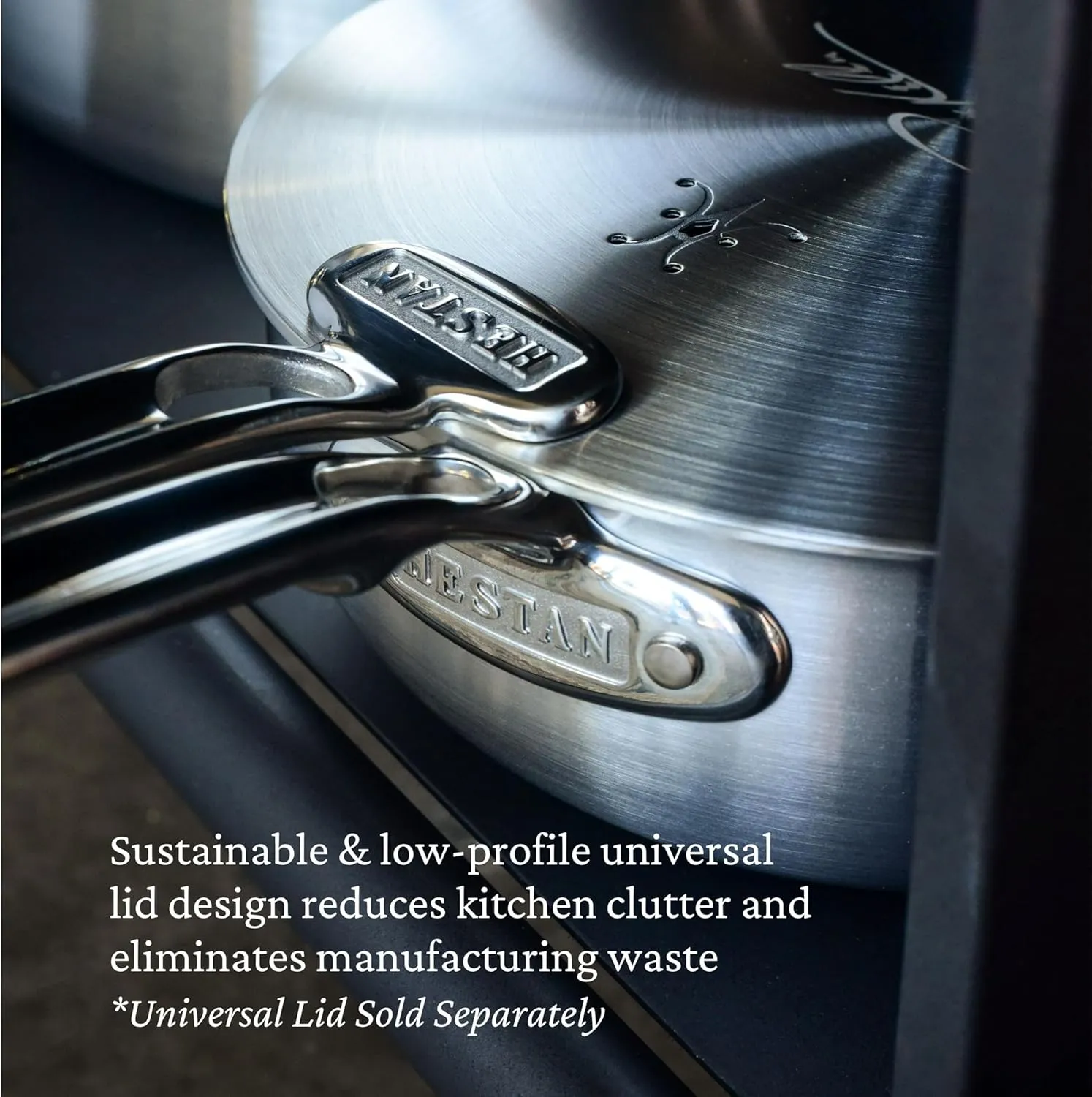 Thomas Keller Insignia by Hestan - Stainless Steel 2 Quart Saucier, Induction Cooktop Compatible