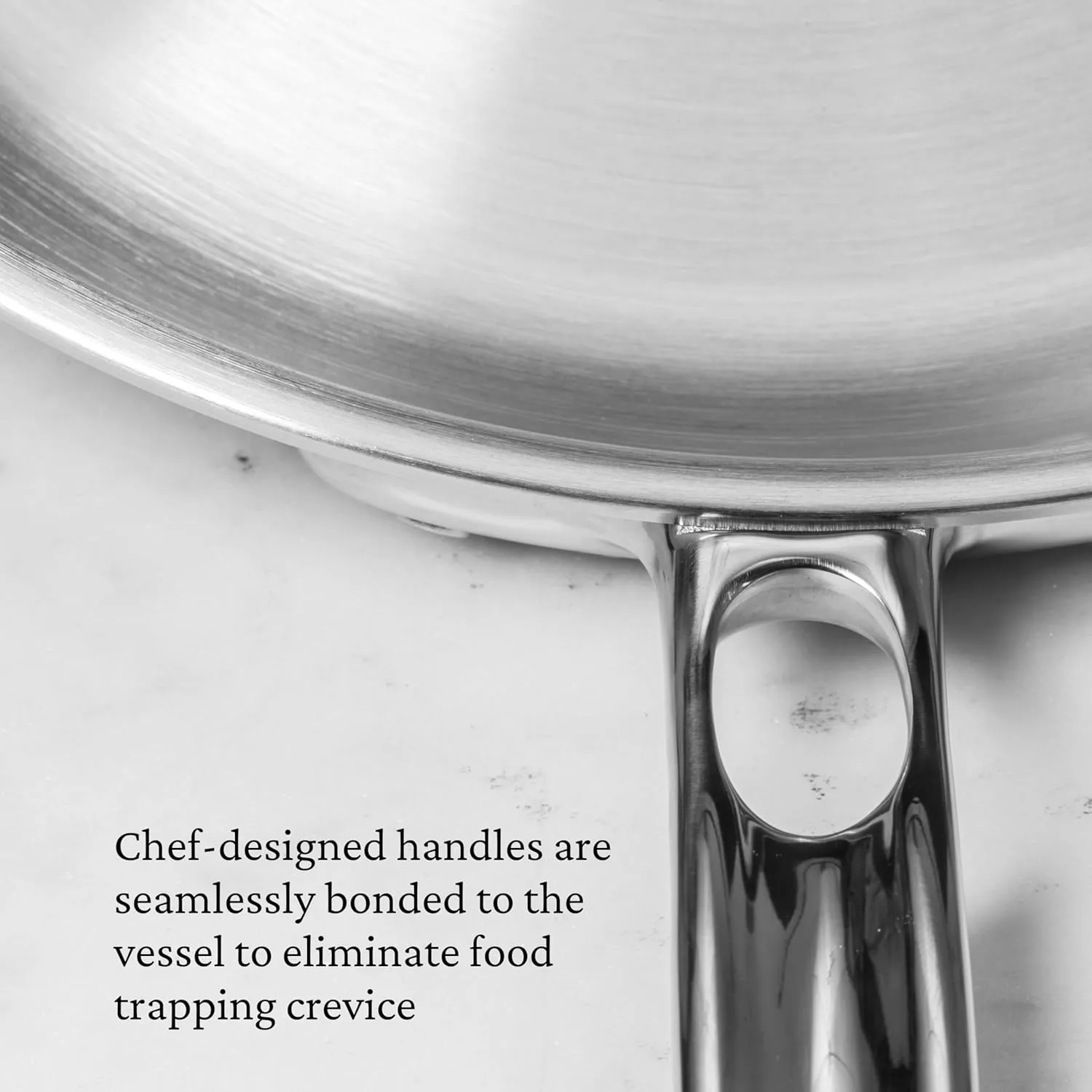 Thomas Keller Insignia by Hestan - Stainless Steel 2 Quart Saucier, Induction Cooktop Compatible