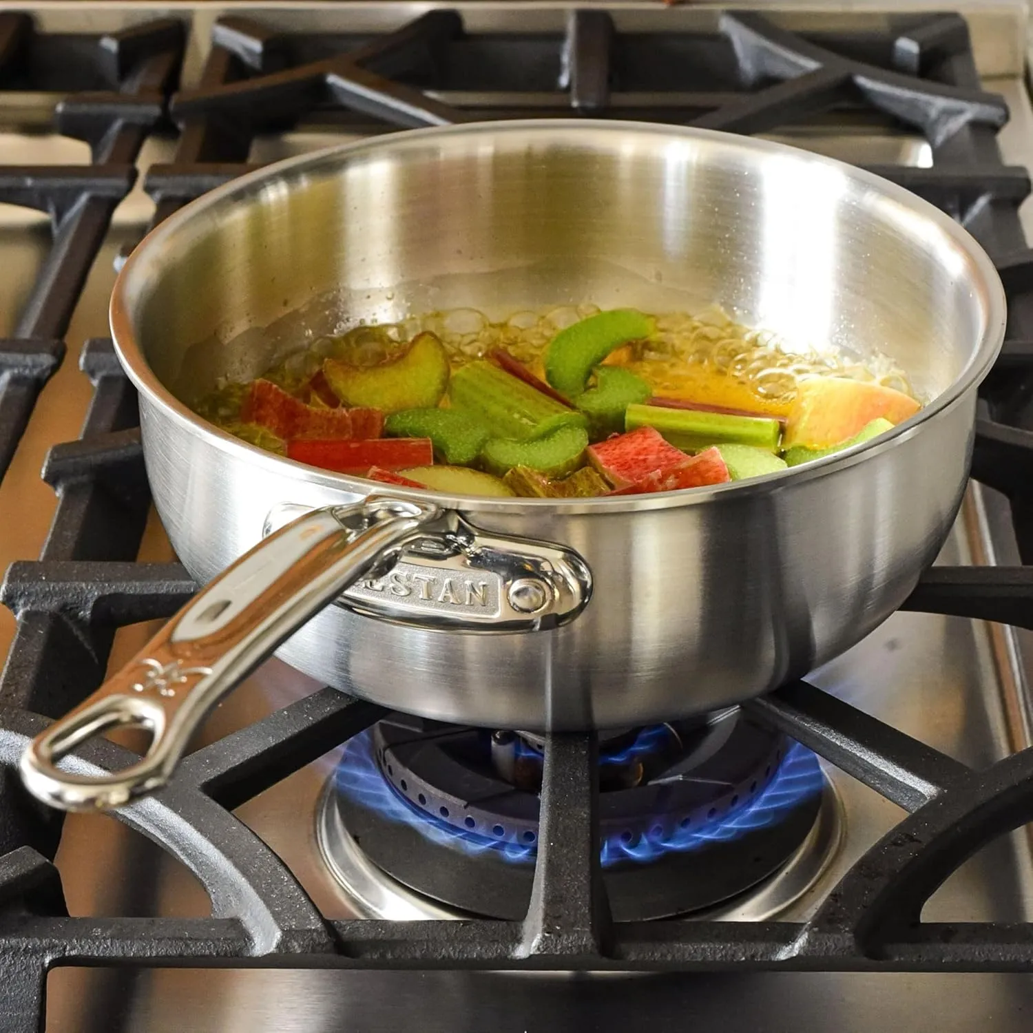 Thomas Keller Insignia by Hestan - Stainless Steel 2 Quart Saucier, Induction Cooktop Compatible