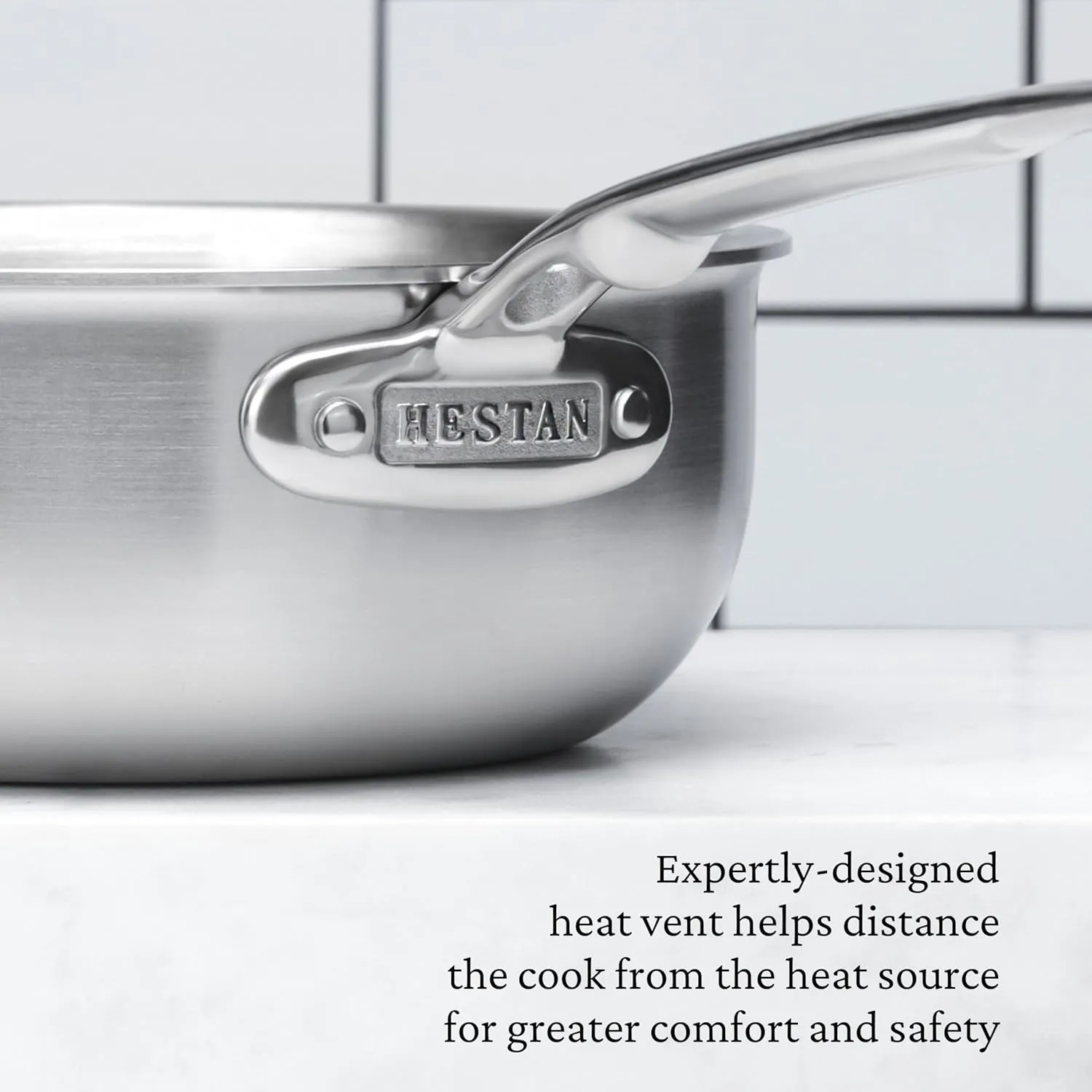 Thomas Keller Insignia by Hestan - Stainless Steel 2 Quart Saucier, Induction Cooktop Compatible