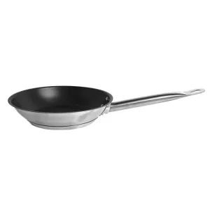Thundergroup 8" Diameter Non-Stick Fry Pan, Stainless Steel with Quantum 2 Coating, Encapsulated Base, Dishwasher Safe, Standard Electric, Gas Cooktop, Halogen & Induction Ready, Oven Safe to 500F, Heavy-Duty, NSF