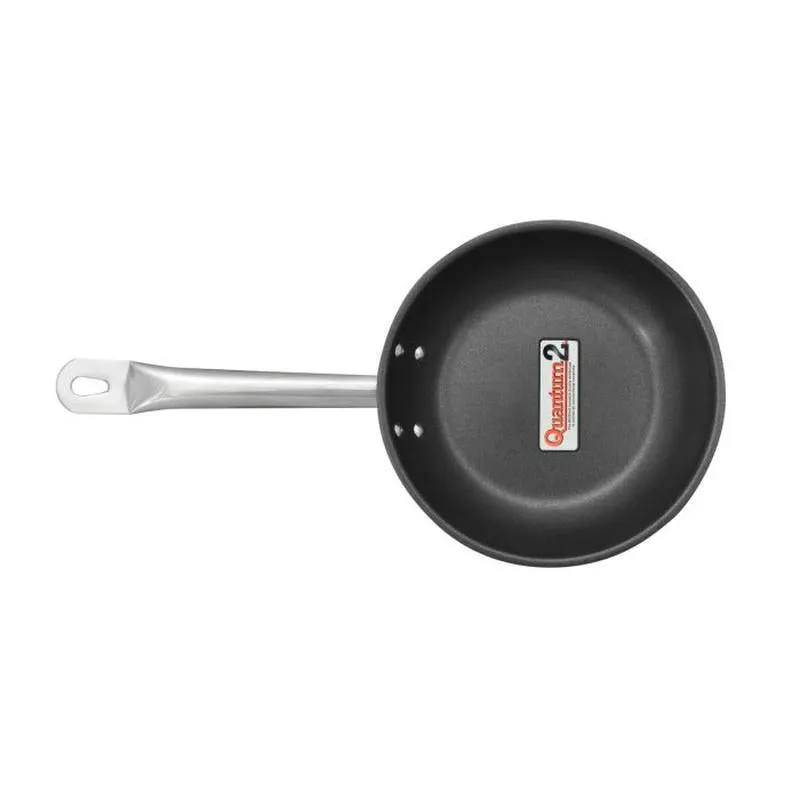 Thundergroup 8" Diameter Non-Stick Fry Pan, Stainless Steel with Quantum 2 Coating, Encapsulated Base, Dishwasher Safe, Standard Electric, Gas Cooktop, Halogen & Induction Ready, Oven Safe to 500F, Heavy-Duty, NSF