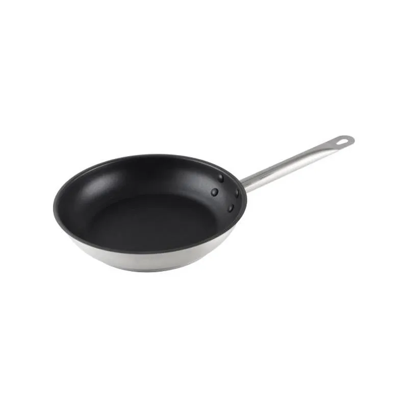 Thundergroup 9 1/2" 18/8 STAINLESS STEEL FRY PAN QUANTUM II