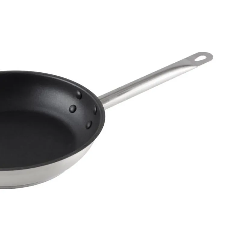 Thundergroup 9 1/2" 18/8 STAINLESS STEEL FRY PAN QUANTUM II