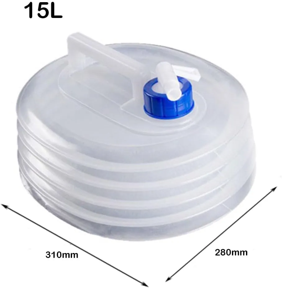 TopHomer Collapsible Water Bucket Portable Water Carrier with ON/Off Spigot Camping Water Storage Carrier Jug for Camping, RV, Hunting, Hiking, Picnics