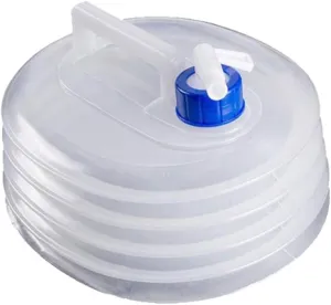 TopHomer Collapsible Water Bucket Portable Water Carrier with ON/Off Spigot Camping Water Storage Carrier Jug for Camping, RV, Hunting, Hiking, Picnics