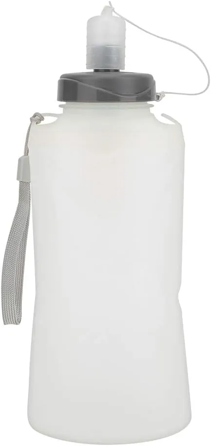 Topyond Collapsible Water Bottle Camping Kettle 750ml Reuseable Silicone Foldable Water Bottles for Travel Gym Camping Hiking Leak Proof Lightweight