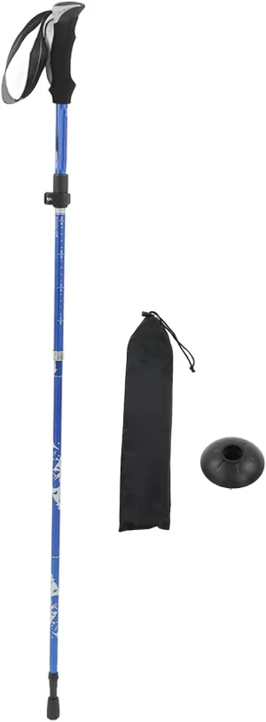 Topyond Durable Folding Walking Stick 7075 Aluminum Alloy for Mountaineering Adjustable Height, Prevents Slipping Lightweight, Ergonomic Grip - Ideal for Hiking, Camping, and Outdoor Adventures