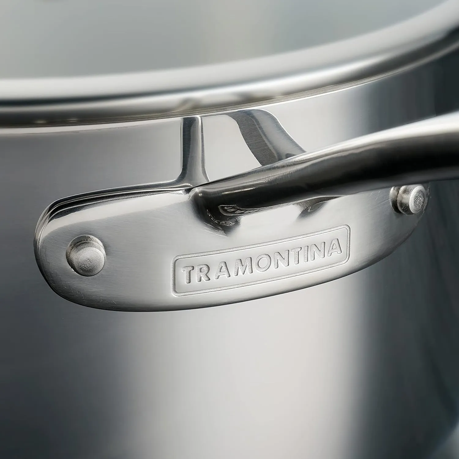 Tramontina Tri-Ply Clad Stainless Steel 10-Piece Cookware Set with Glass Lids, Pots and Pans Kitchen Set, Induction-Ready, Dishwasher-Safe, NSF-Certified, Made in Brazil