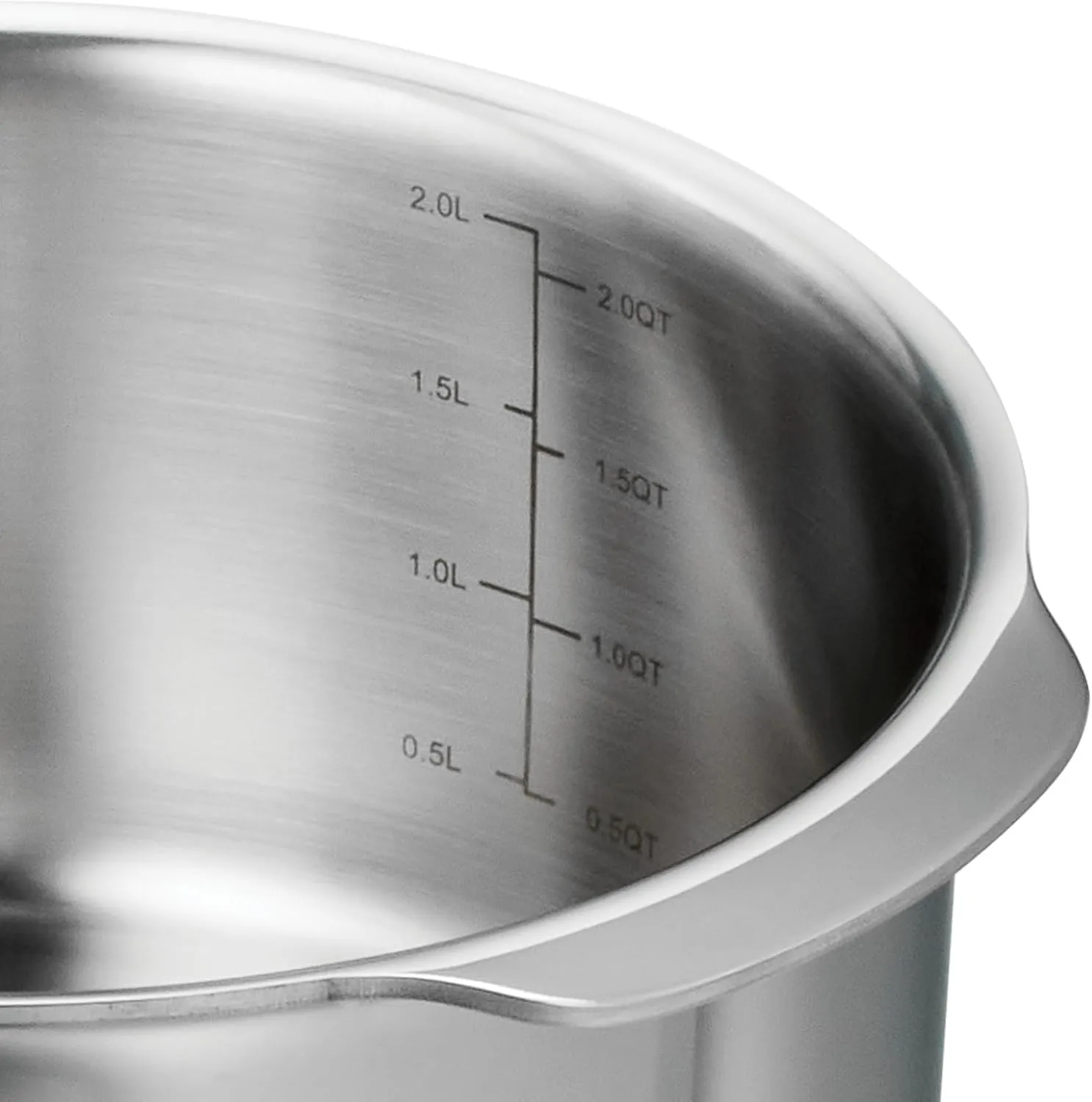 Tramontina Utsava 2.4-Quart Tri-Ply Clad Stainless Steel Tope with Lid, Patila Pot for Indian Cooking