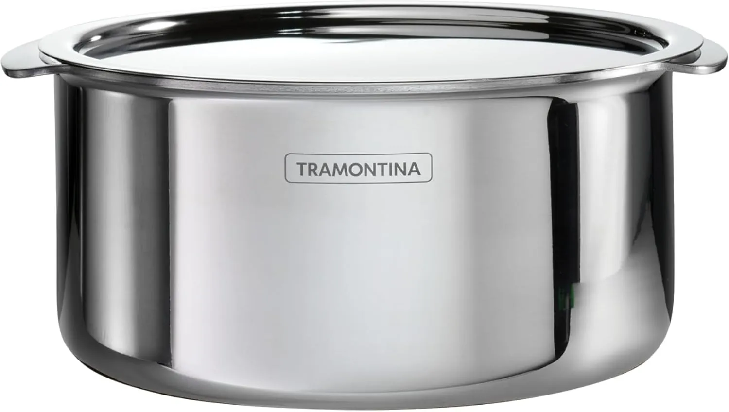 Tramontina Utsava 2.4-Quart Tri-Ply Clad Stainless Steel Tope with Lid, Patila Pot for Indian Cooking