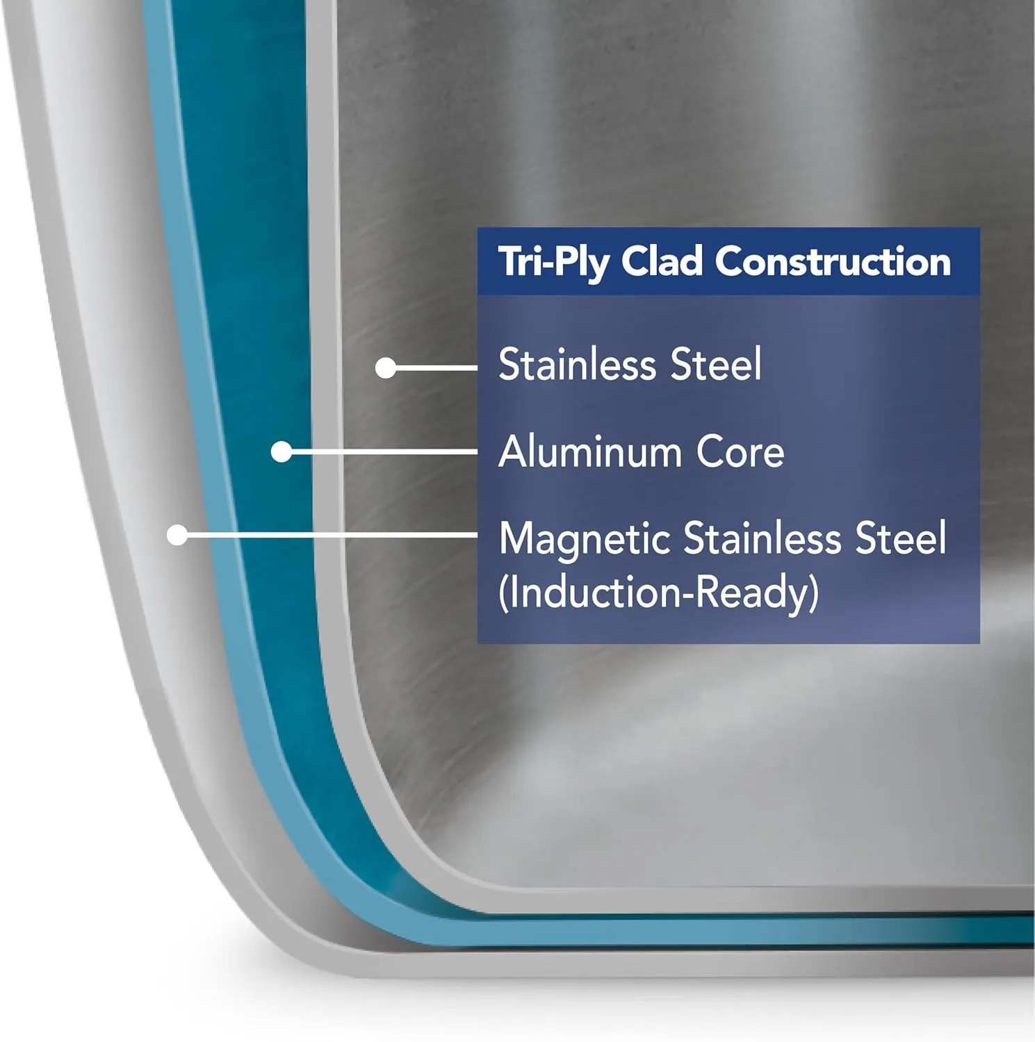 Tramontina Utsava 2.4-Quart Tri-Ply Clad Stainless Steel Tope with Lid, Patila Pot for Indian Cooking