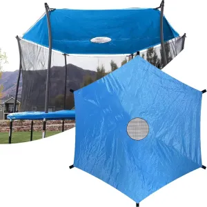 Trampoline Canopy Tent, UV Resistant Trampoline Shade Cover Breathable Trampoline Top Cover Accessories for 6/8/12-Pole Trampoline(Blue,6ft-6 Poles)