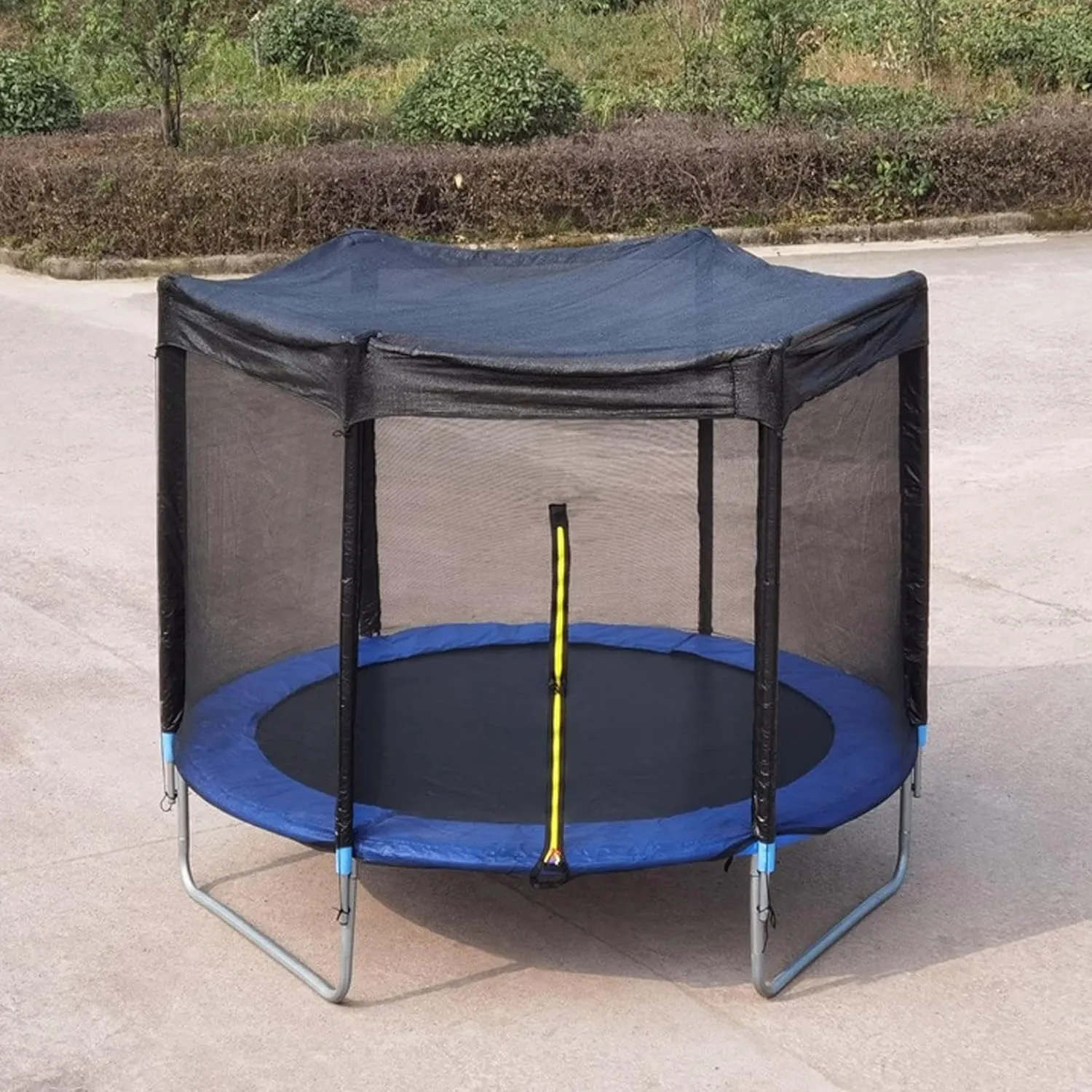 Trampoline Shade Cover - Round Sun Shade Cover for 6ft, 8ft, 10ft, 12ft, 14ft Trampolines, Anti-UV and Weatherproof for Outdoor Play (Black 10 foot)