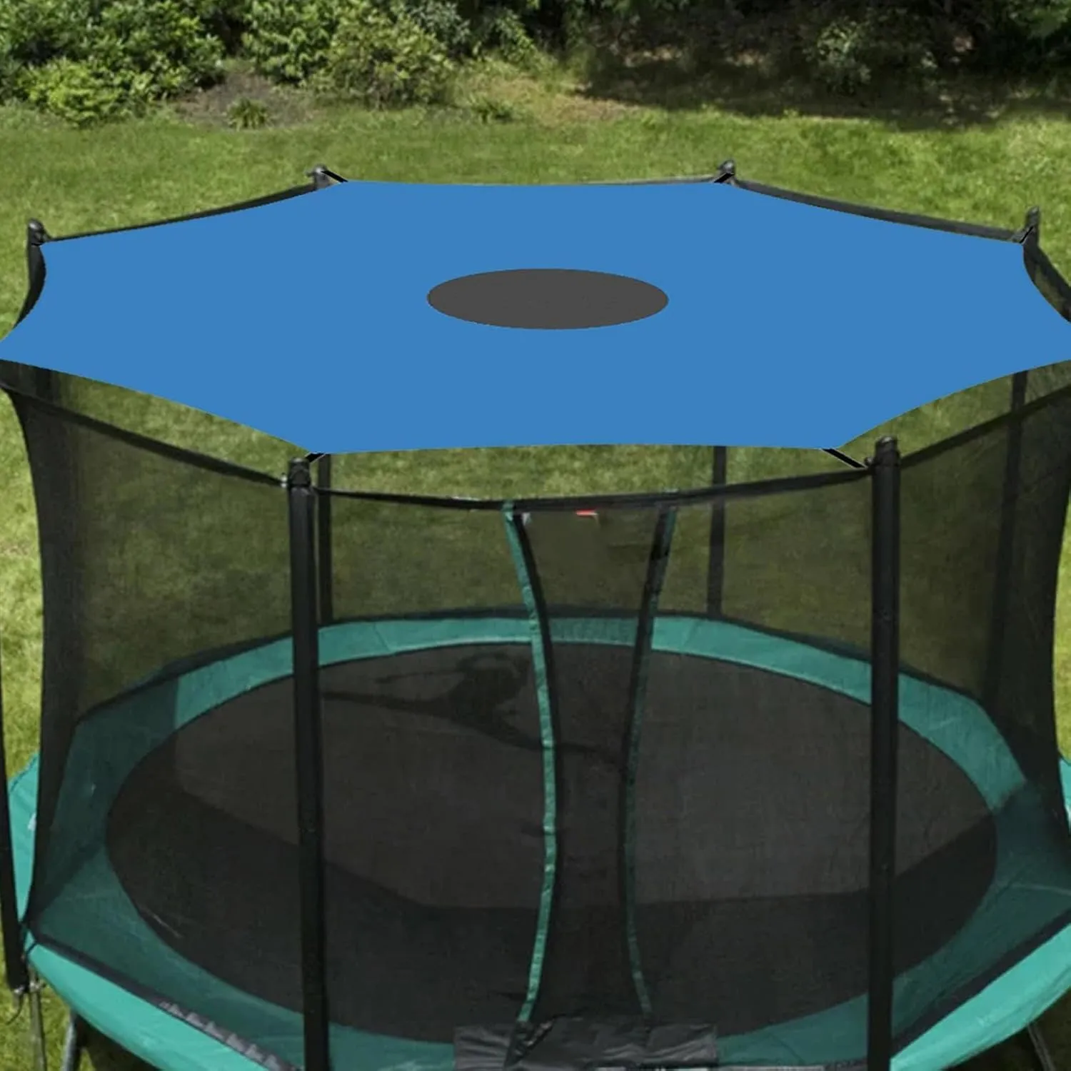 Trampoline Shade Cover, Trampoline Cover Anti-UV Trampoline Sun Shade Cover, 8ft 10ft 12ft 14ft 16ft Trampoline Sun Protection Trampolines Canopy, Waterproof Anti-UV Trampolines Sunshade Accessories