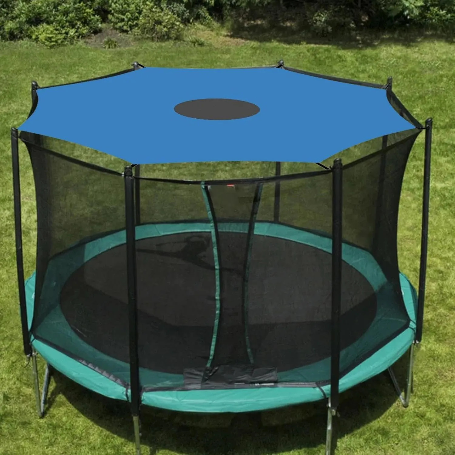 Trampoline Shade Cover, Trampoline Cover Anti-UV Trampoline Sun Shade Cover, 8ft 10ft 12ft 14ft 16ft Trampoline Sun Protection Trampolines Canopy, Waterproof Anti-UV Trampolines Sunshade Accessories