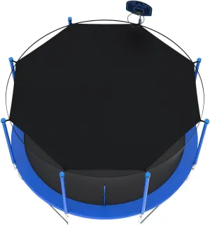 Trampoline Shade Cover, Trampoline Tent, Sun-Protection Trampolines Canopy, Easy to Install, Anti-UV Trampolines Sunshade Accessories for Outdoor Backyard Playground (12FT)