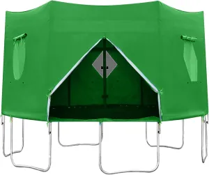 Trampoline Shade Cover,UV-Resistant Trampoline Tent Cover for 6/8/10/12/14ft,Waterproof Anti-UV Trampolines Sunshade 6 Holes Trampoline Tops Cover for Outdoor Backyard Playground Trampoline