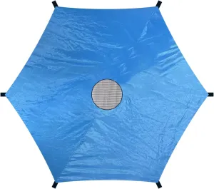 Trampoline Sun Shade Cover, Trampoline Cover, Waterproof Tear-Resistant Oxford Cloth Outdoor Tent Cover, Trampoline Shade Cover for 6 Poles 6 Ft 8Ft