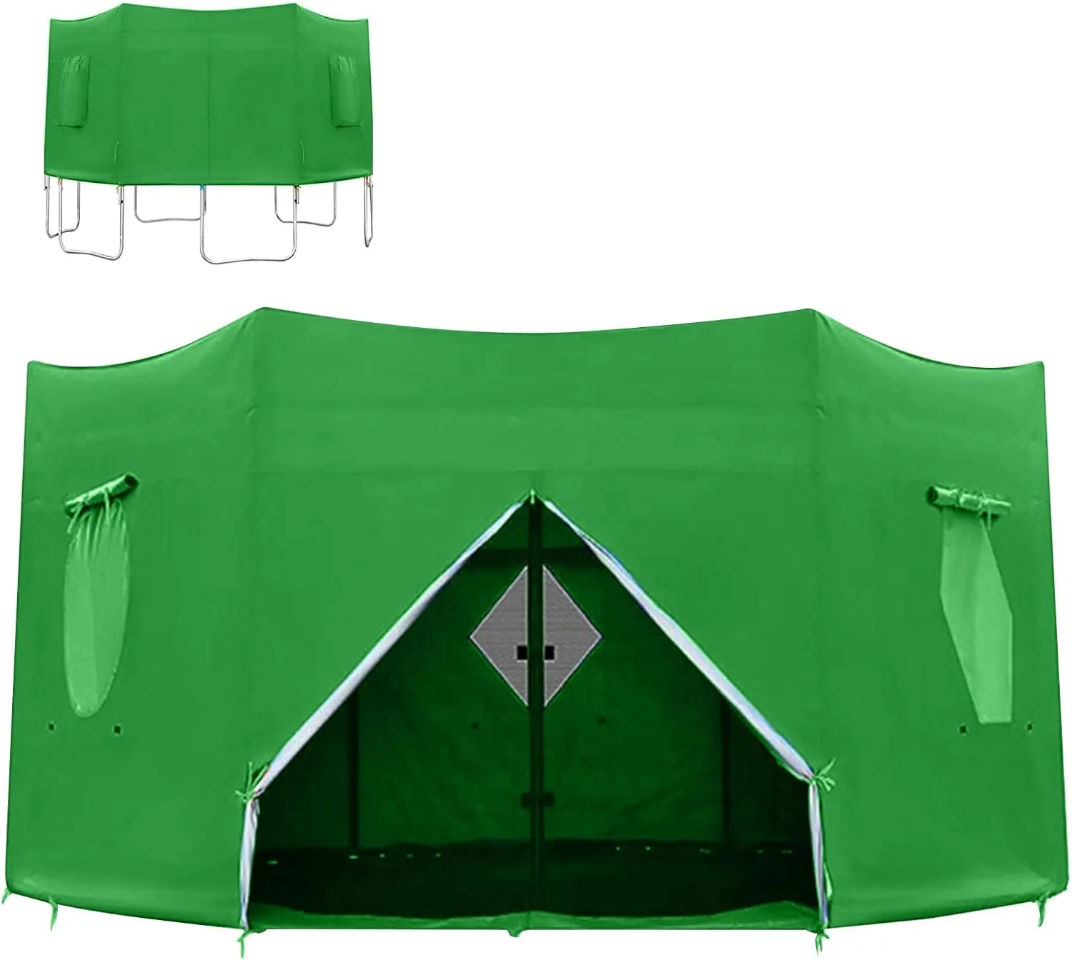 Trampoline Tent Cover – Waterproof Outdoor Trampoline Canopy, UV-Resistant Shade | 12ft Round Trampoline Cover, Fits 6 Straight Poles, Easy Install, Weatherproof Trampoline Shelter, Backyard Fun Acces