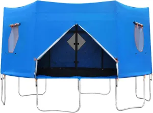 Trampoline Tent, Trampoline Roof, Black Sunshade Tent Top Cover, Water-Resistant Wind-Resistant Enclosure Cover, for Round Trampoline Outdoor Sports Accessories