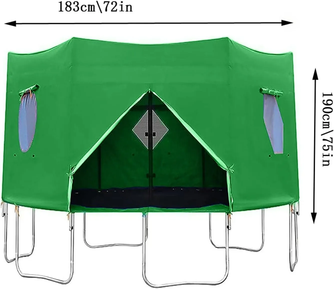 Trampoline Tent, UV-Resistant TrampolineProtection Awning Trampoline Outdoor Cover | Versatile- Canopy Accessories, Backyard Fun Sun Shelter, Outdoor Trampoline Protective Cover