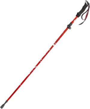 Travel Trekking Pole Trekking Poles Lightweight Aluminum Alloy Adjustable Hiking Poles Walking Sticks for Hiking Outdoor Activities(Red,130cm)