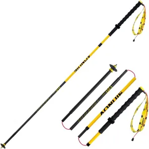 Trekking Poles Carbon Fiber 2 Collapsible and Lightweight Hiking Sticks with EVA Grip, Quick Locking, Balance Support